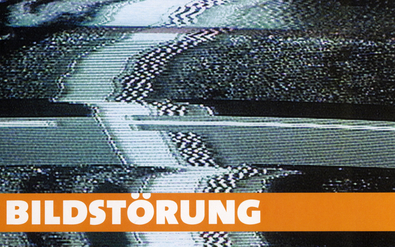 Cover of the publication »Bildstörung. Videokunst der 90er und der Jahrhundertwende. Internationaler Medienkunstpreis 2002«