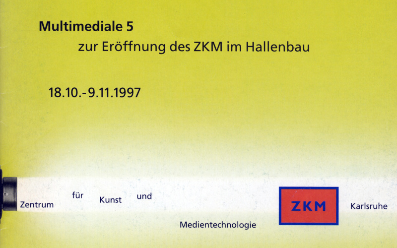Cover of the publication »Multimediale 5. Festivalmagazin«