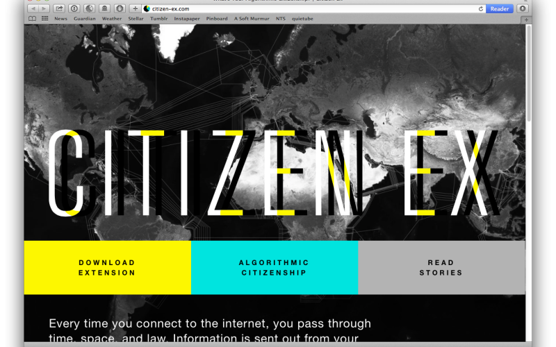 Screenshot der website »www.citizen-ex.com«