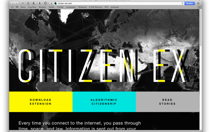 screenshot of the website »www.citizen-ex.com«