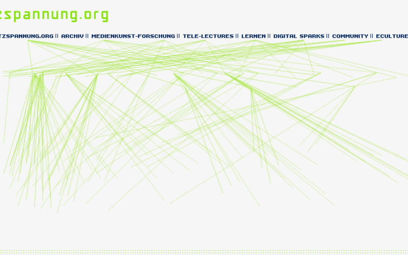 Die Startseite von Netzspannung.org