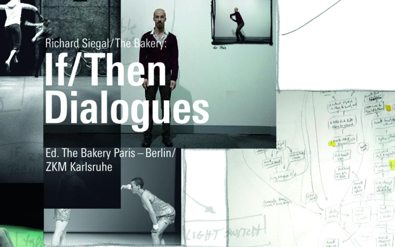  Cover of pthe ublication »If/Then Dialogues« with screenshots and text
