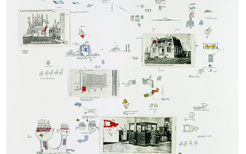 Gianfranco Baruchello, Intorno ad alcuni aspetti del rapporto di Marcel Duchamp con lo spazio detto comunemente stanza A, 1979