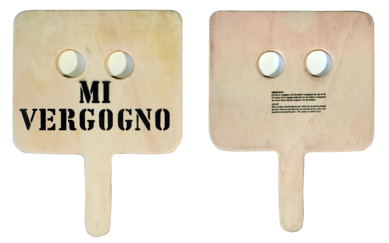 Gianfranco Baruchello, Mi vergogno, 2000