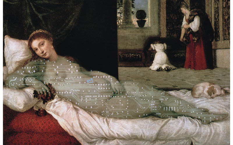 Lynn Hershman Leeson, Digital Venus- Titian; 1988