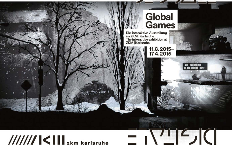 Cover of the leaflet for the exhbition »Global Games«
