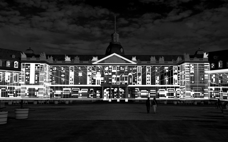 Videoscreenings on the Karlsruher Castle