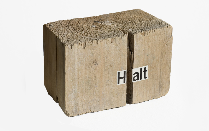 Gerhard Rühm, »aus der Serie TEXTOBJEKTE« - H/alt