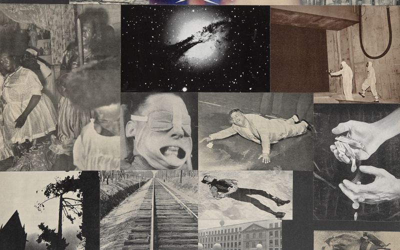 Gerhard Rühm, »aus der Serie FOTOMONTAGEN«, in memoriam konrad bayer