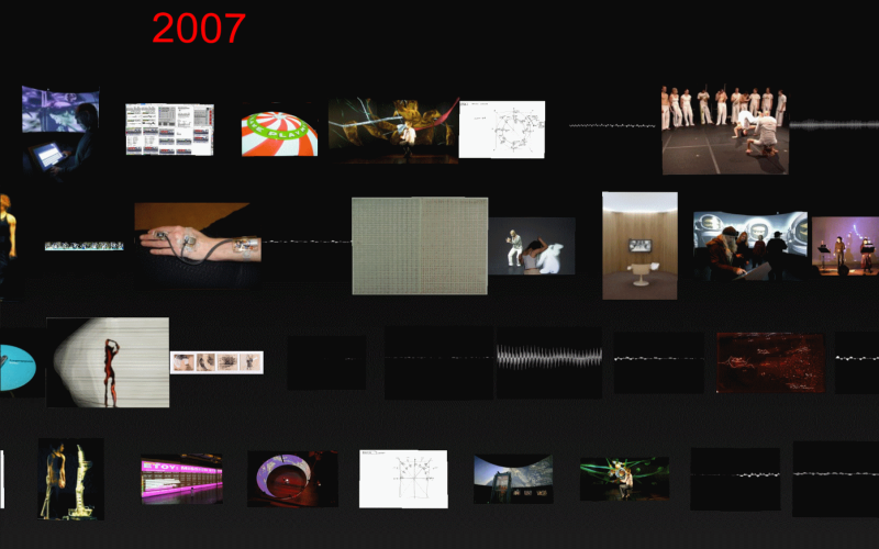 Different image excerpts against black background.