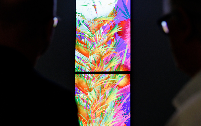 Exhibition view »Art in Motion. 100 Masterpieces with and through Media« 