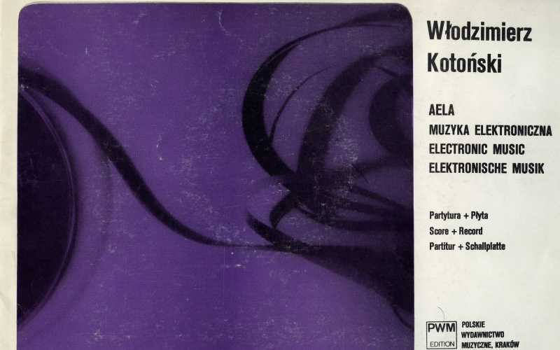 Włodzimierz Kotoński: AELA (1970)  Cover of the publication with the graphic score
