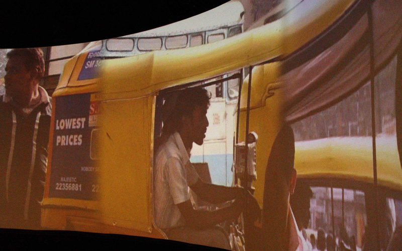 Installationsansicht "Chris Ziegler: Rickshaw Bangalore"
