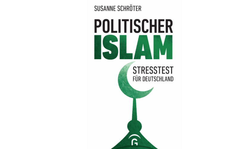 Book cover with the text »Politischer Islam – Stresstest für Deutschland« and a green crescent.
