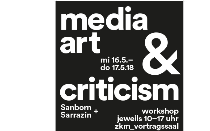 Plakat Media Art and Criticism