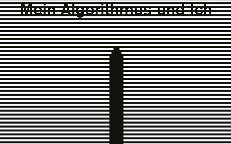 The picture shows a book cover with black and white horizontal lines and a feather.
