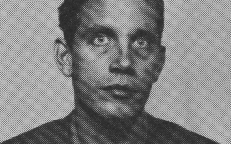 Portrait von Reinhard Döhl, aus dem Katalog 16 4 66, 1966