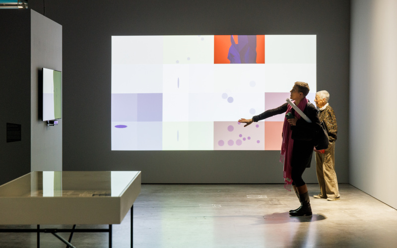 Exhibition view »Analivia Cordeiro. From Body to Code« at ZKM | Center for Art and Media Karlsruhe, 2023.