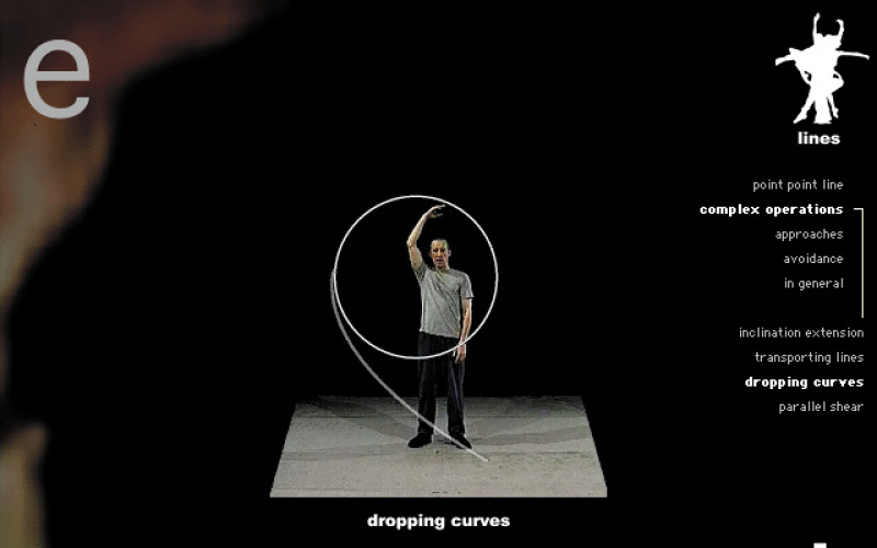 Screenshot der CD-Rom »William Forsythe. Improvisation Technologies«