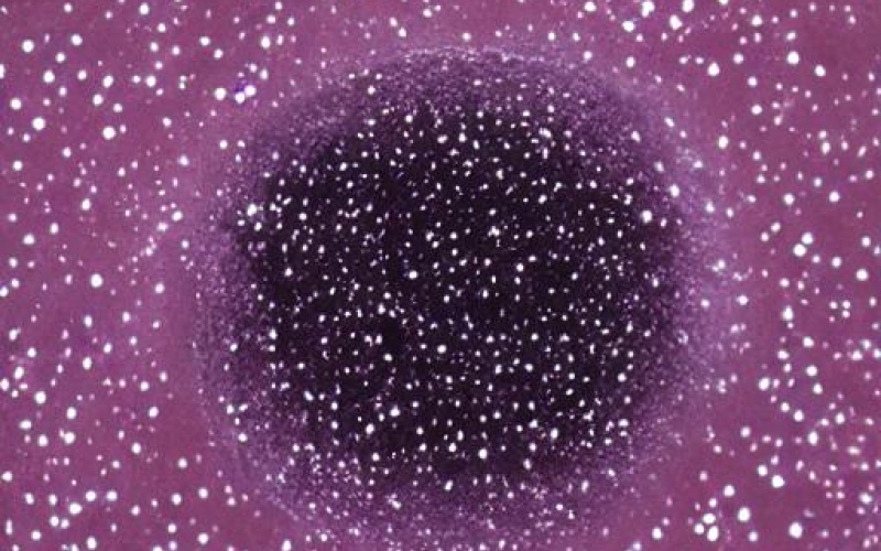 AI generated purple universe