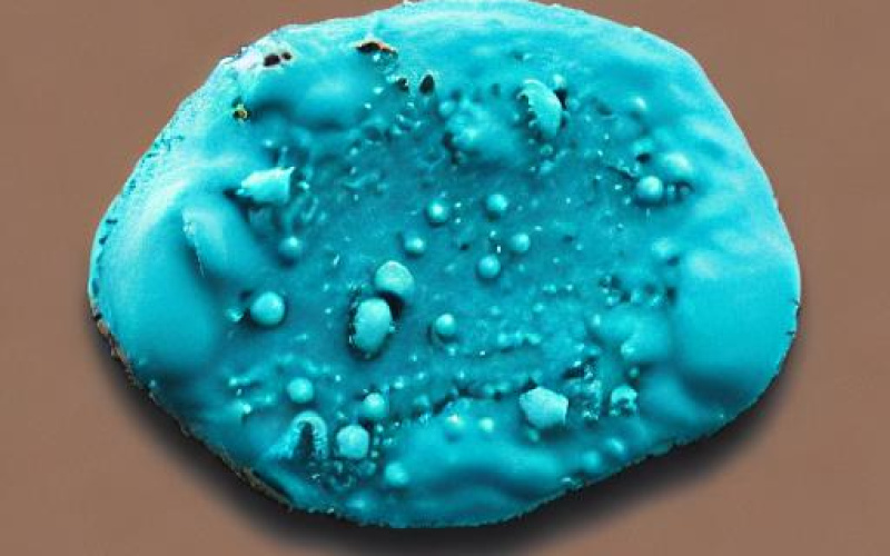 AI generated turquoise object