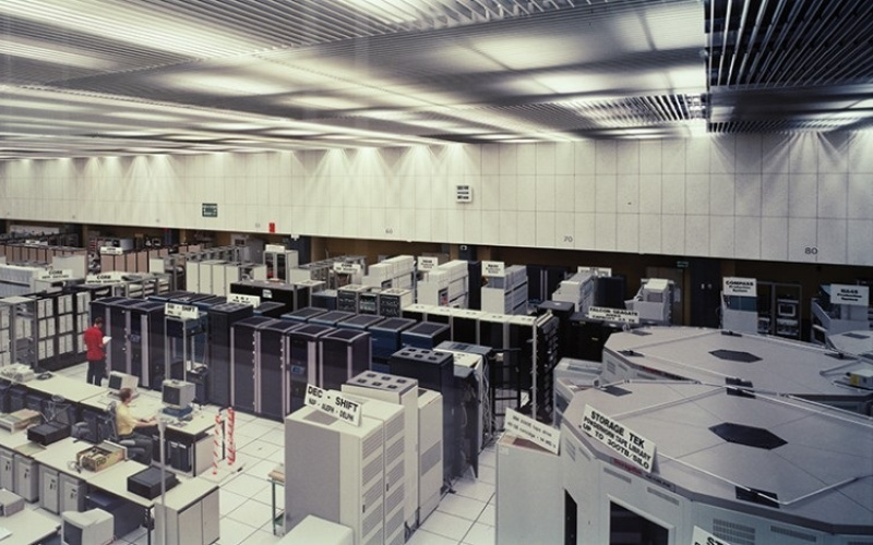 CERN Computer, control rooms, Geneva Switzerland