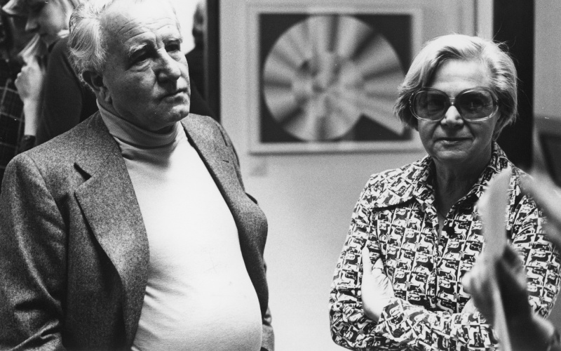 Max Bense und Elisabeth Walther-Bense, ca. 1970, ZKM | Zentrum für Kunst und Medien Karlsruhe, Bibliothek Max Bense und Elisabeth Walther-Bense