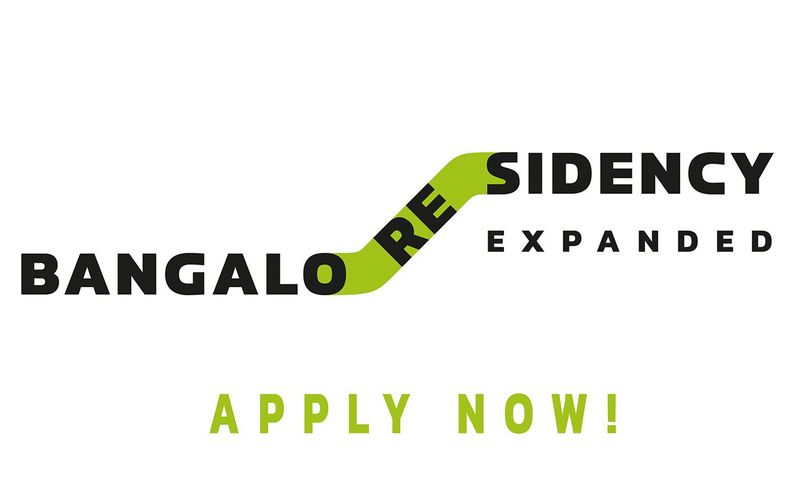 Schriftzug "bangalore residency – apply now"