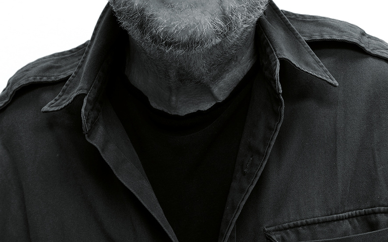 Black-and-white portrait of the artist Ulrich Bernhardt