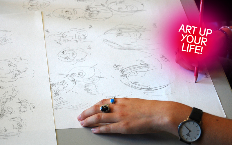 Zeichenworkshop in der Museumskommunikation.