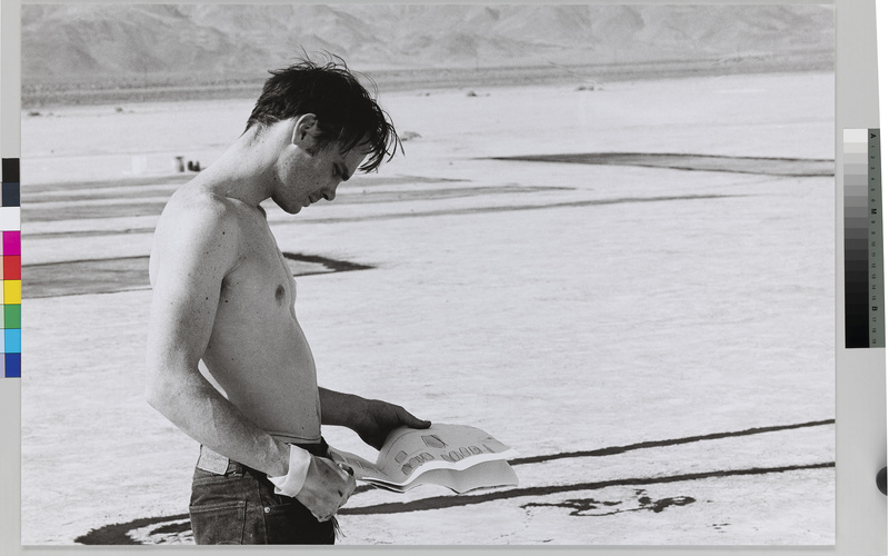 Michael Heizer während der Dreharbeiten zu ›Coyote‹, Coyote Dry Lake, Kalifornien, USA, März 1969
