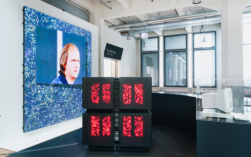 The Connection Machine on display in the foyer of ZKM.
