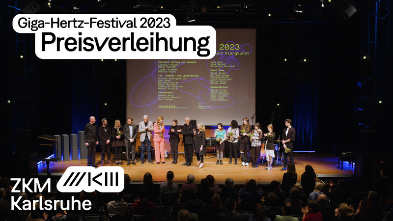 Preisverleihung des Giga-Hertz-Preises 2023 Alle Preisträger auf der Bühne