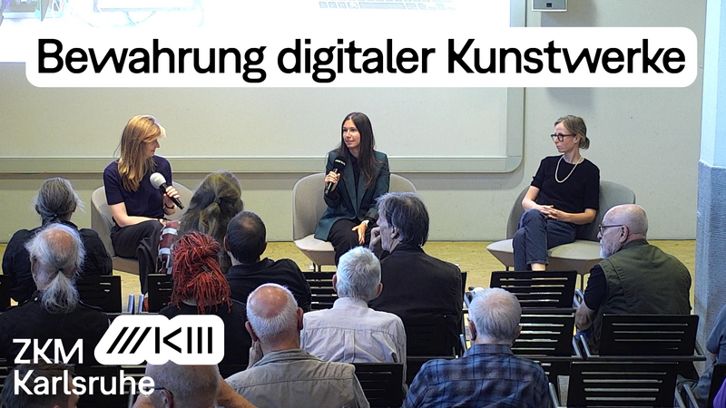 Margit Rosen, Morgan Stricot und Sarah Donata Schneider im Gespräch