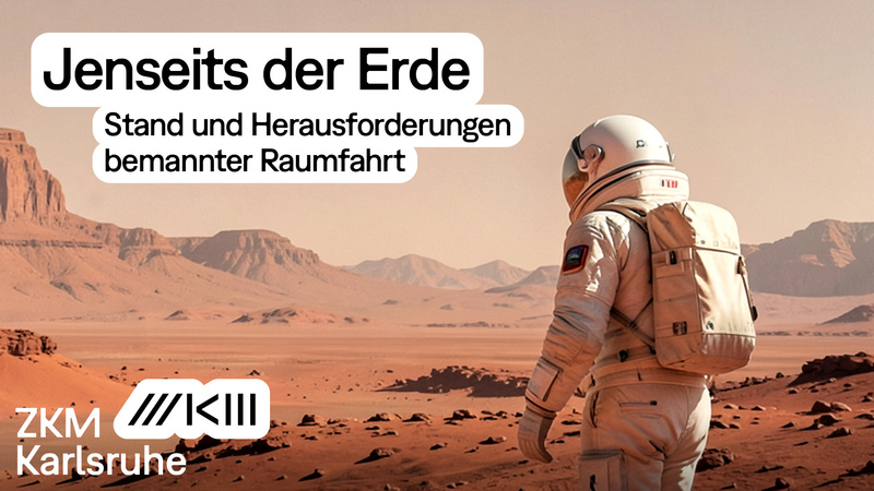 Ein Astronaut auf dem Mars.