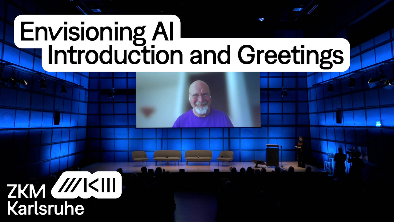 Hillis zugeschaltet per Zoom auf der Konferenz