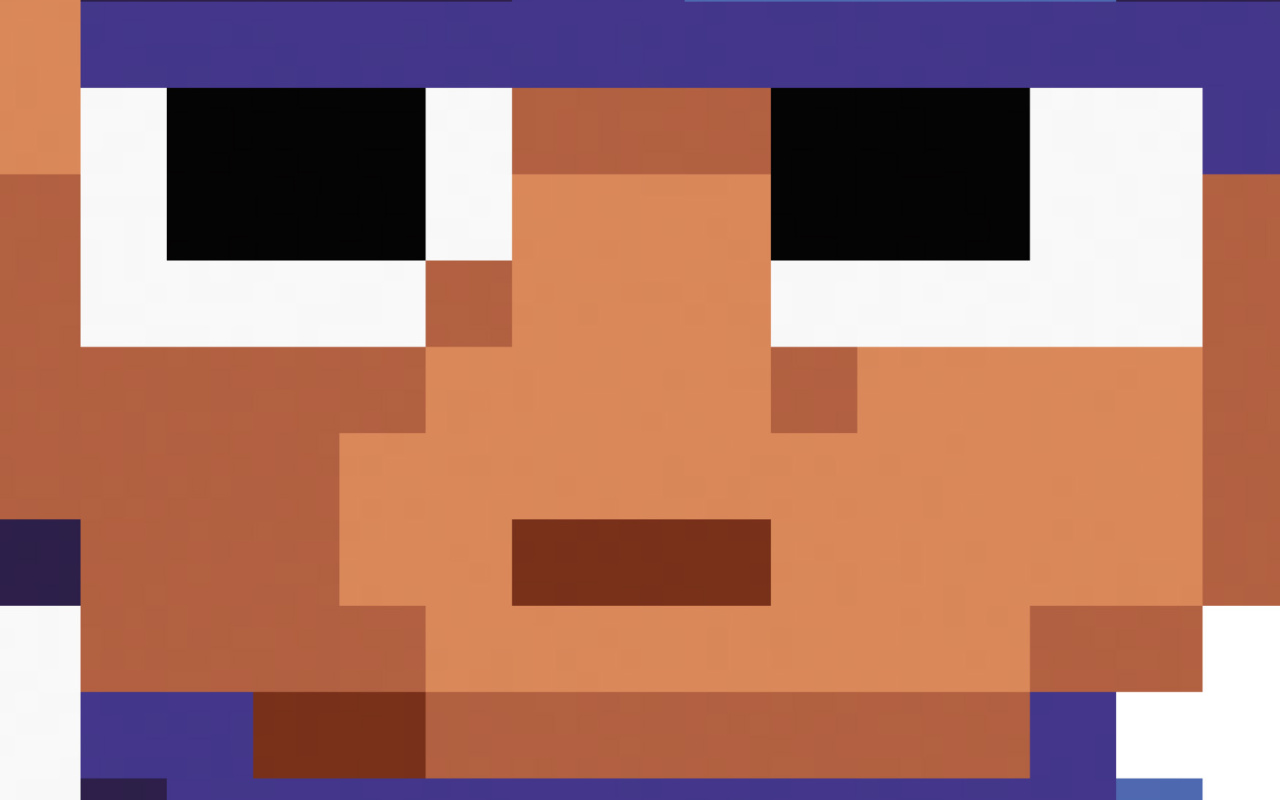 Ein verpixeltes Männchen