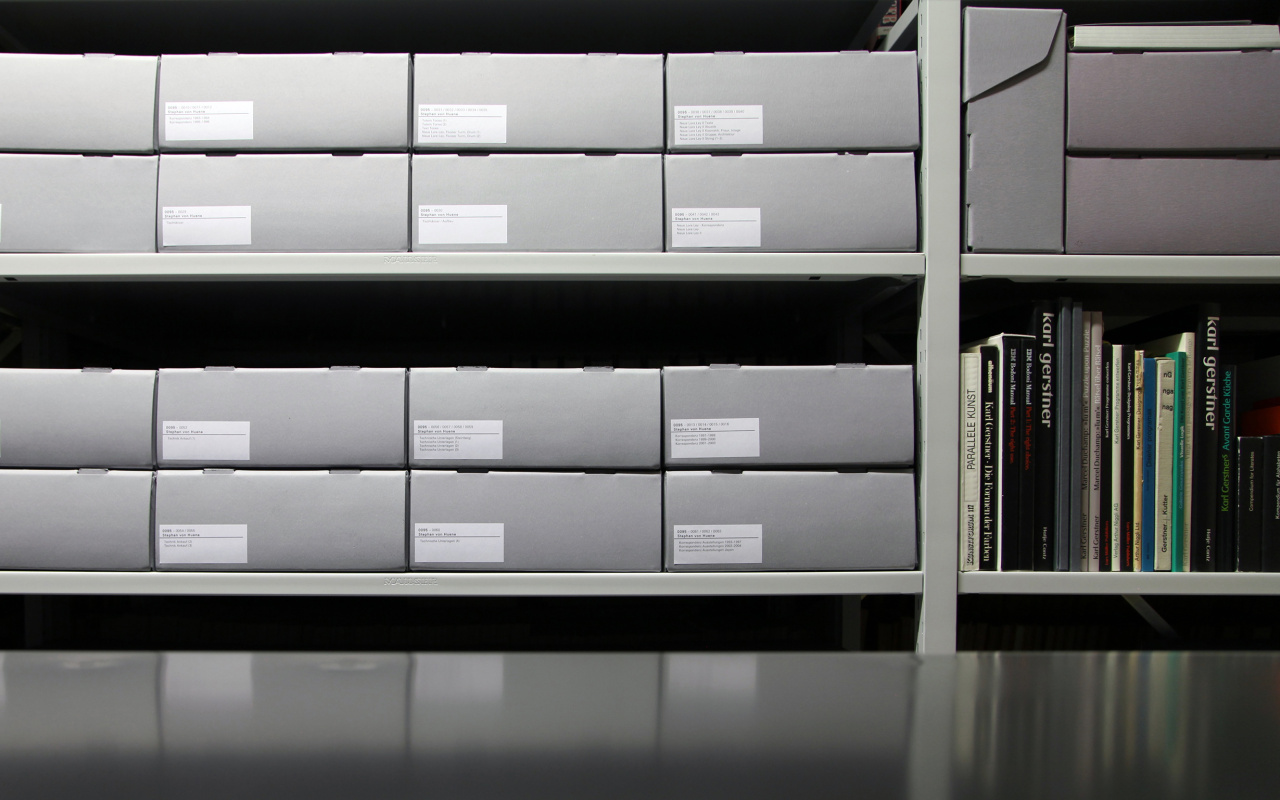 Blick in das Archiv des ZKM | Zentrum für Kunst und Medien Karlsruhe