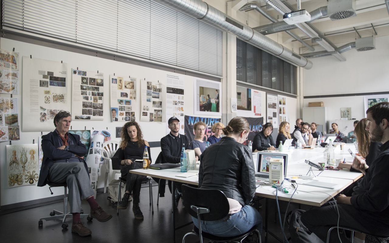  Critical Zones Study Group at Karlsruhe University of Arts and Design (HfG) during the Mai 2018 session