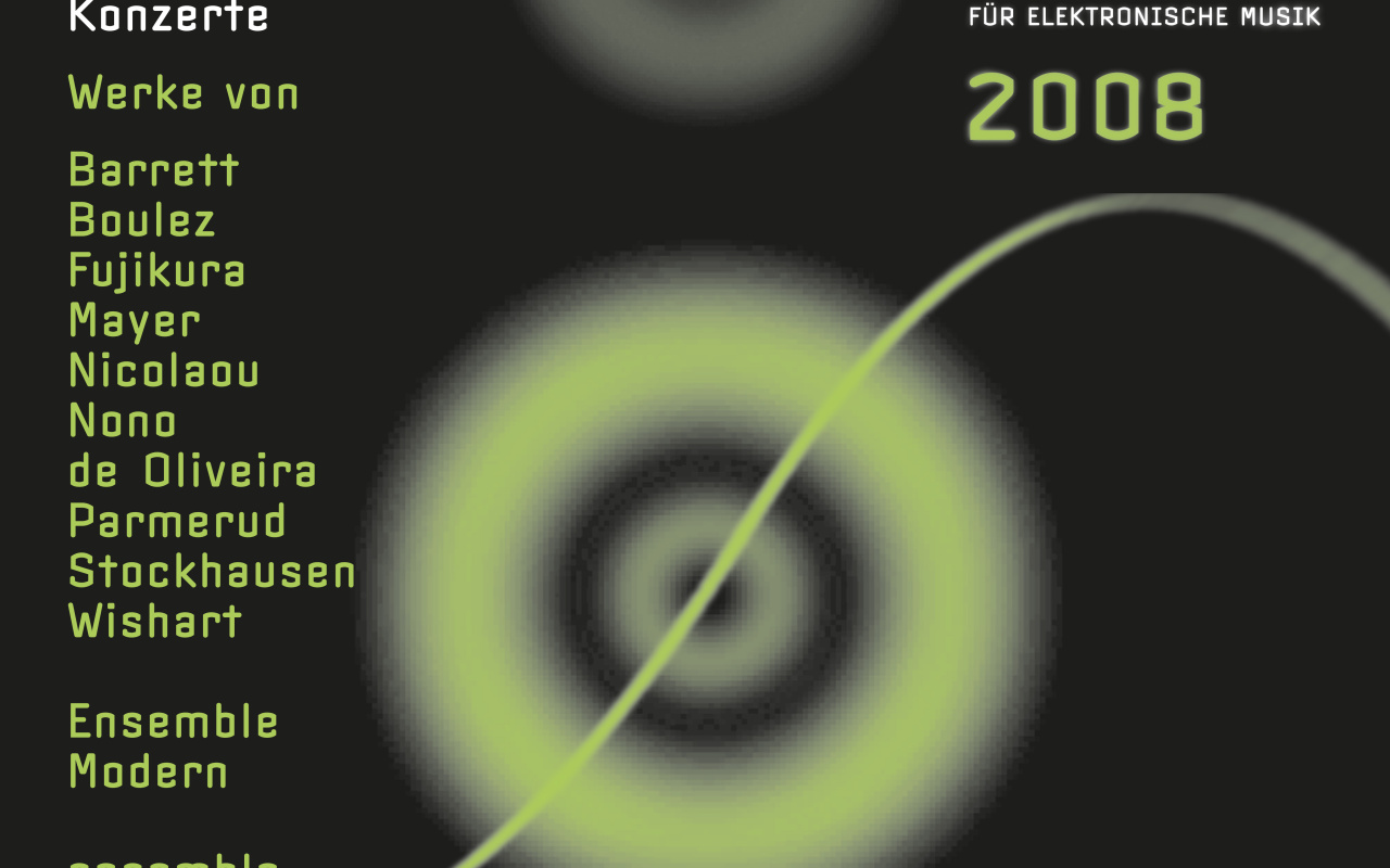 Plakat des Giga-Hertz-Preis 2008 am ZKM | Karlsruhe