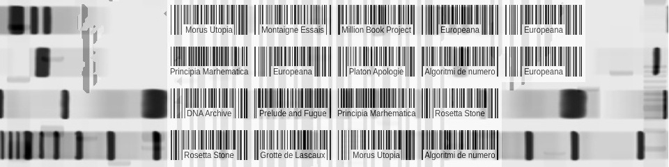 You can see an overview of a wide variety of barcodes