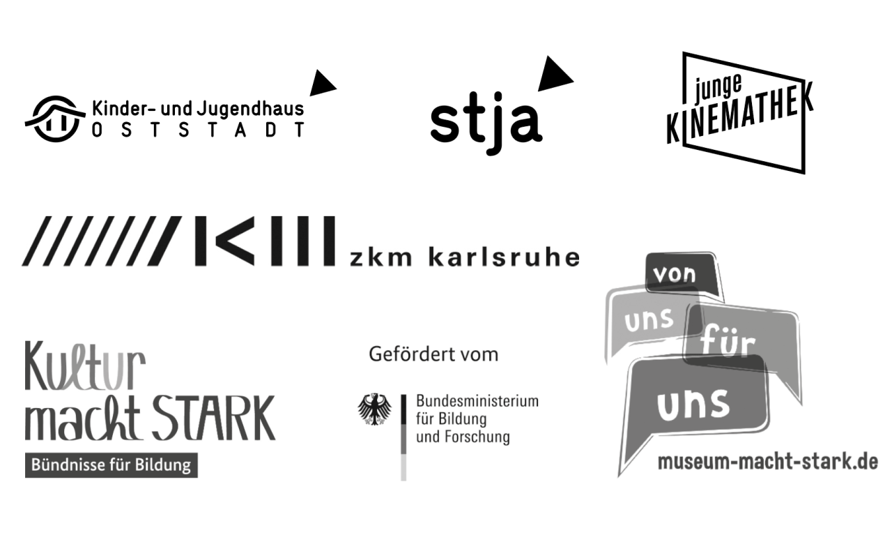 Logos of the cooperation partners of the project »Urbanisiere Dich! – Oststadt Games«