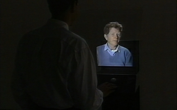 Video still from Luc Courchesne's »Family Portrait«
