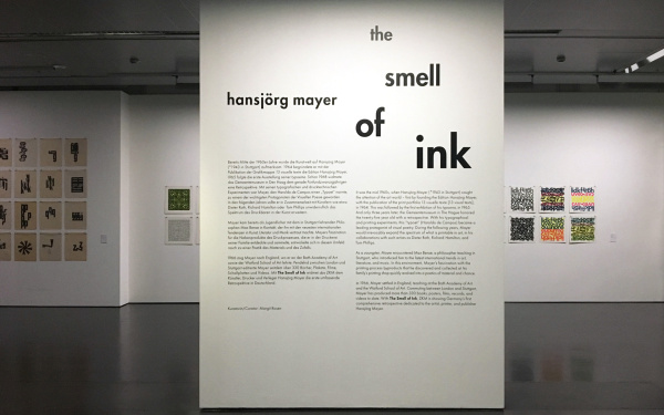 View of the exhibition »Hansjörg Mayer. The Smell of Ink«