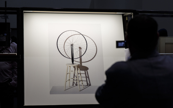 Exhibition view »Art in Motion. 100 Masterpieces with and through Media« 