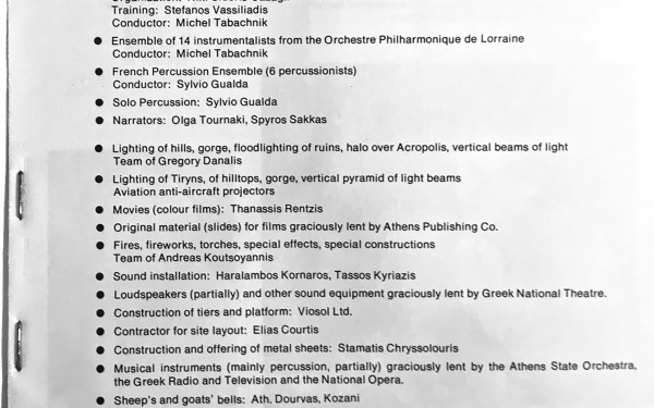 Ein gescanntes Dokument mit einer Namensliste als Teil der Publikation »From Xenakis’s UPIC to Graphic Notation Today«