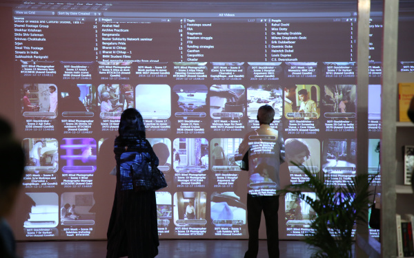 Blick in die Ausstellung »Open Codes. Digital Culture Techniques«, Mumbai. 