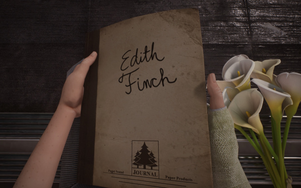 Cover of the diary from Edith Finch