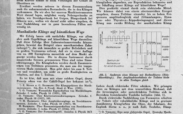 Harald Bode: »Bekannte und neue Klänge durch elektrische Musikinstrumente«