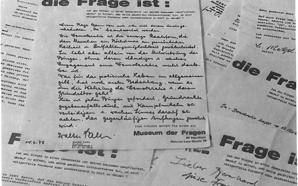 Bernhardt Sandfort, »Das Museum der Fragen«, 1978